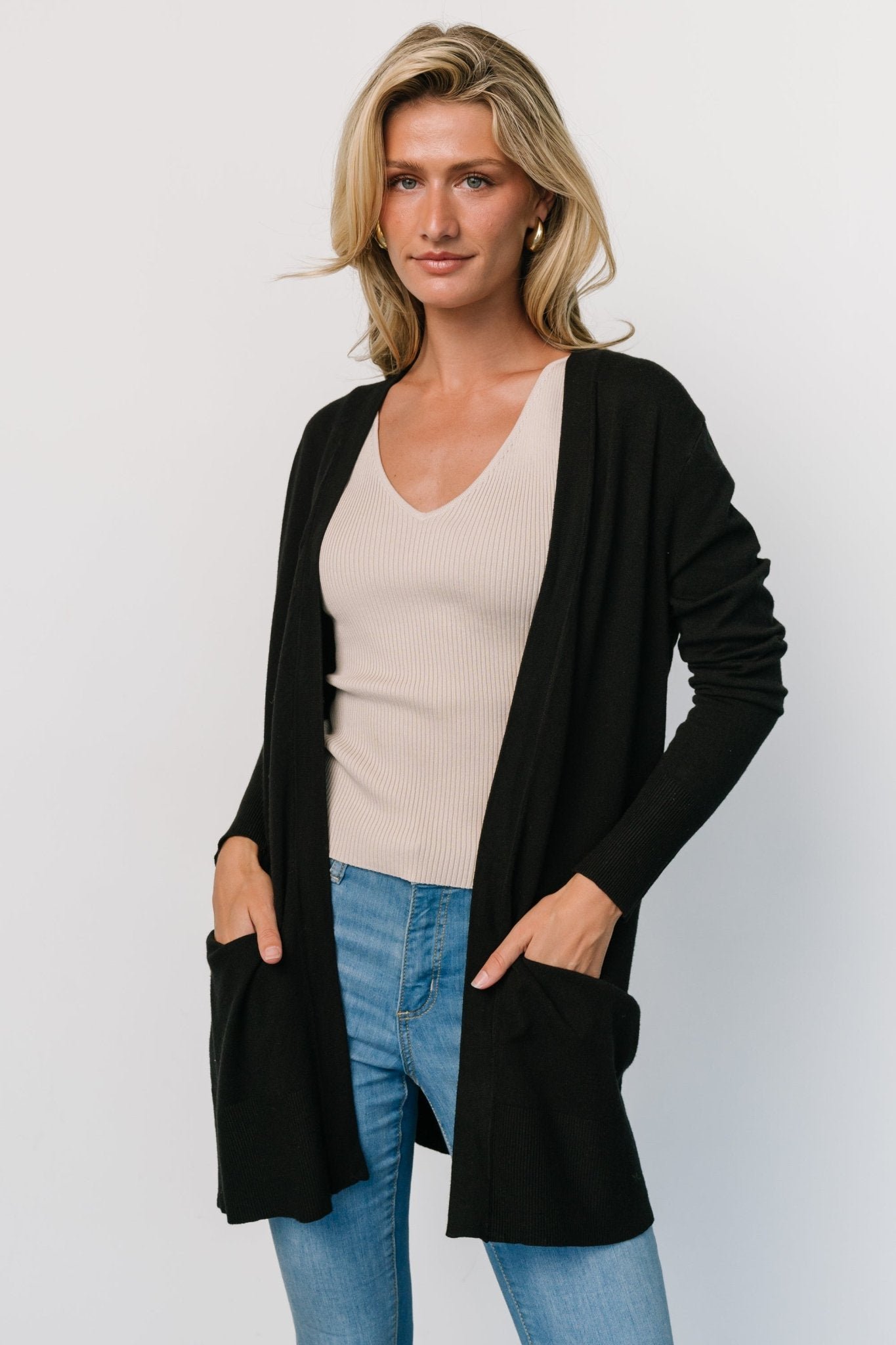 Cardigan | Black - Image 2