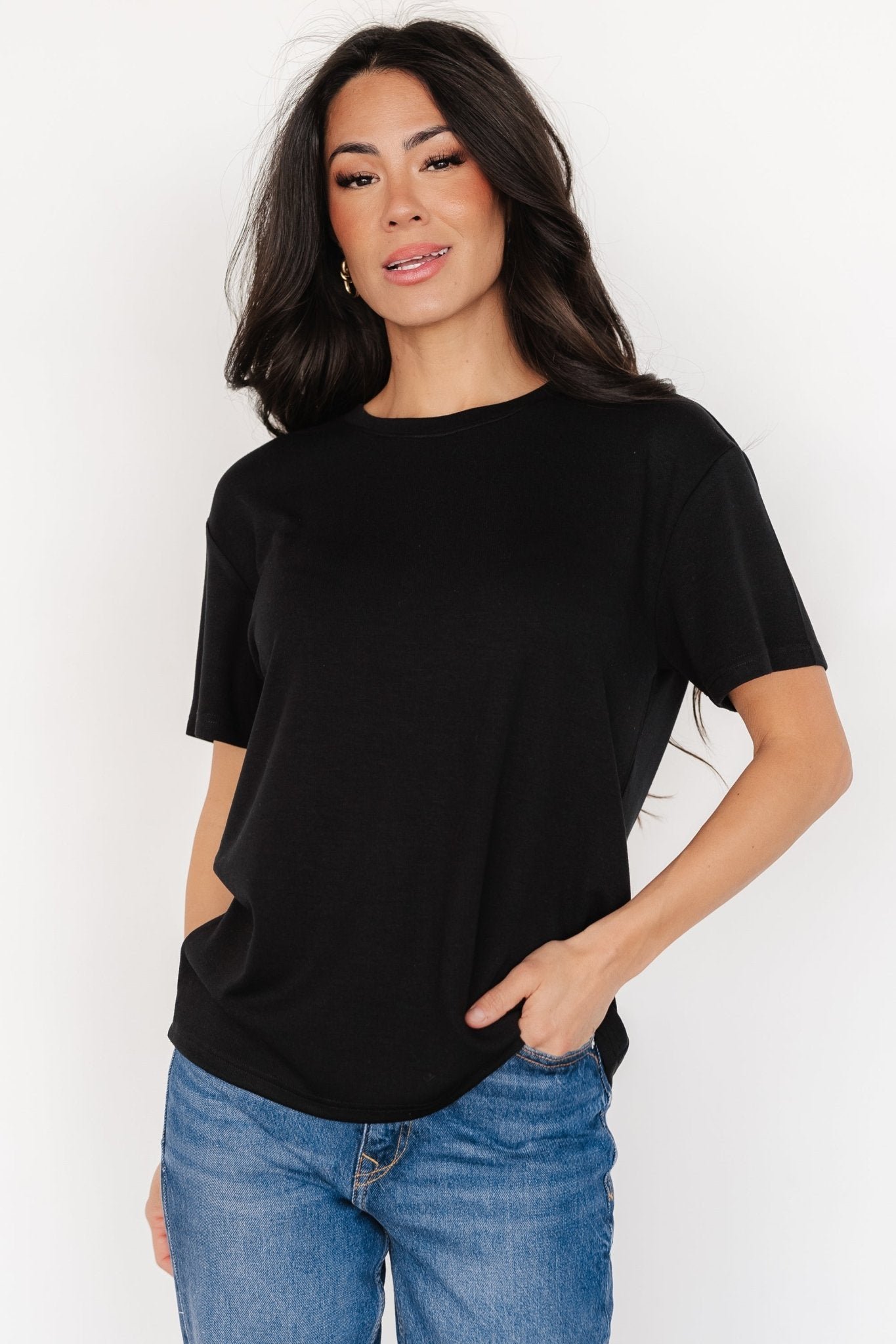 Relaxed Tee | Black - Image 6