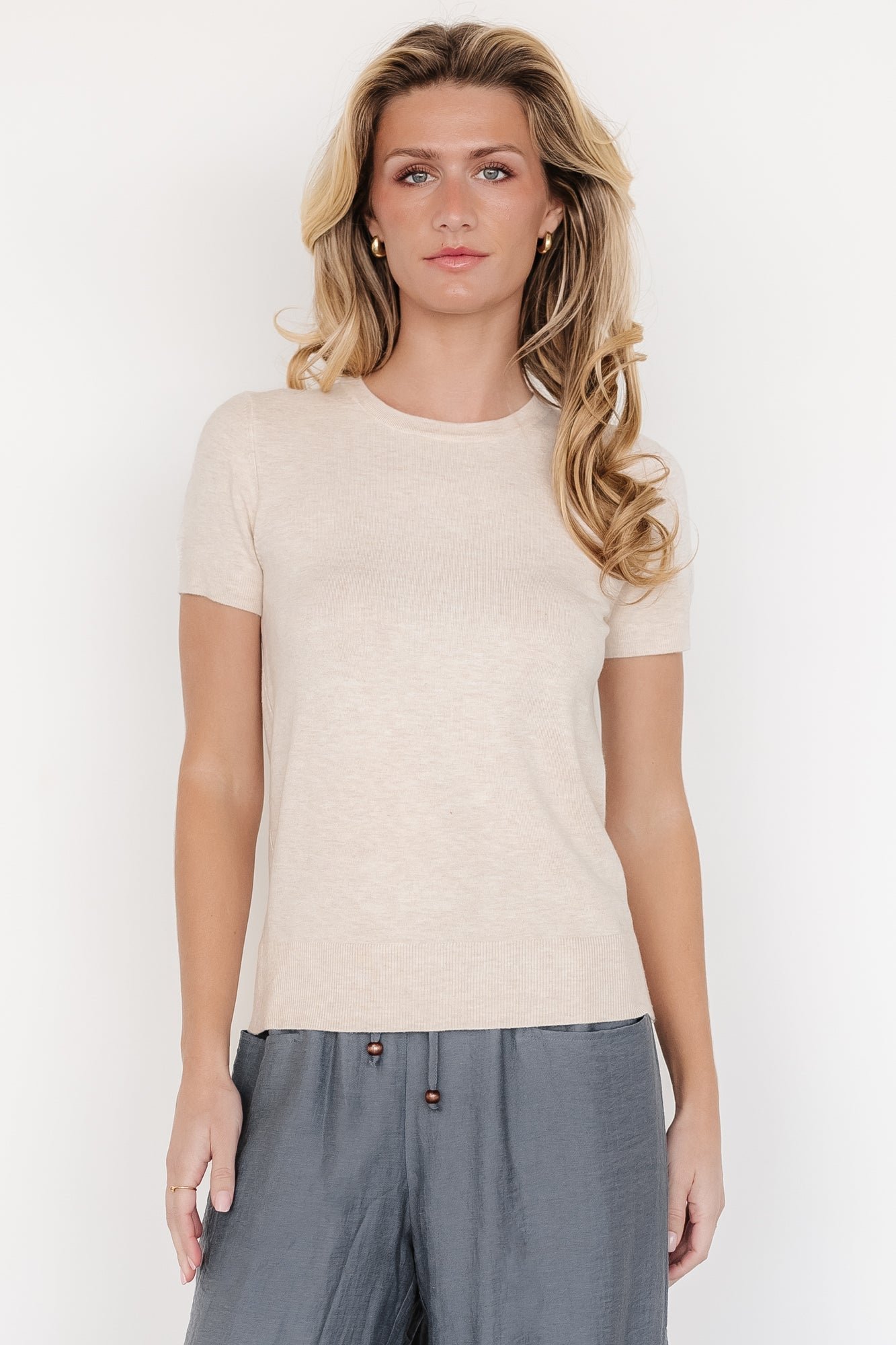 Knit Top | Oatmeal - Image 2