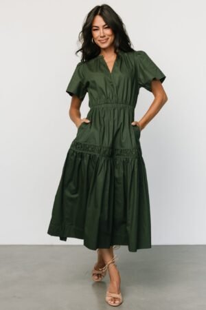 Midi Dress | Deep Green