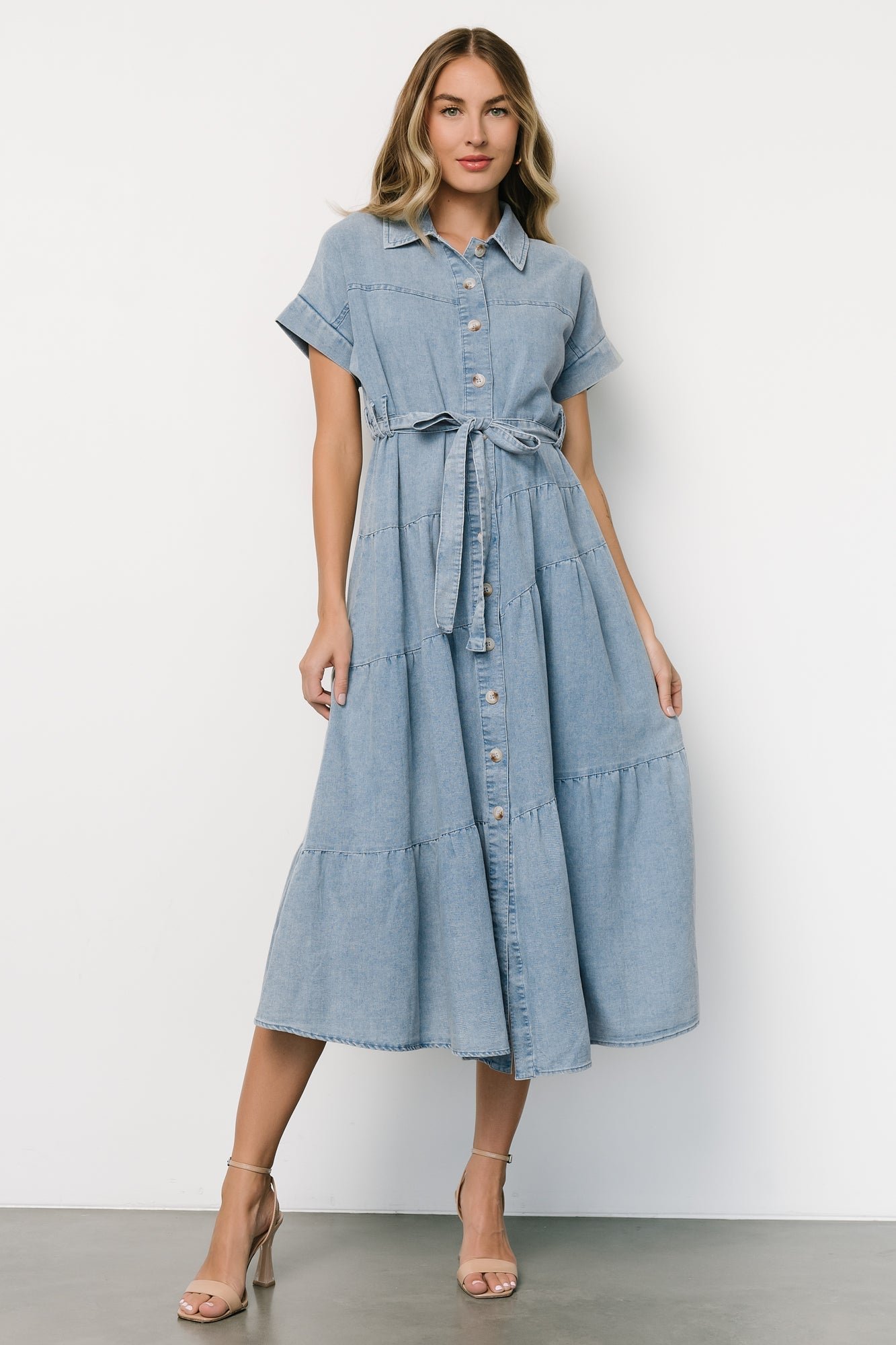 Button Up Dress | Denim