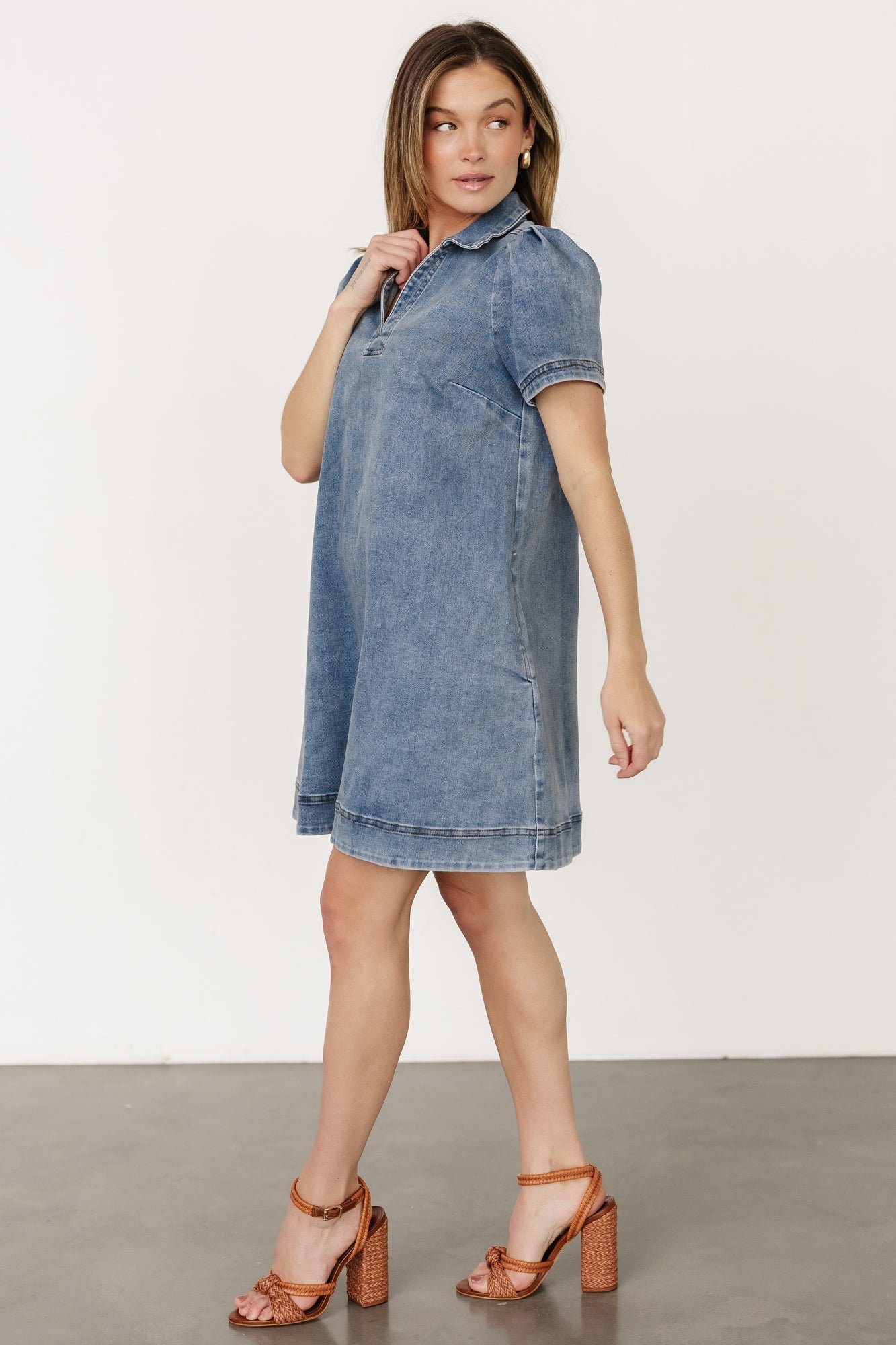Short Dress | Denim - Image 4