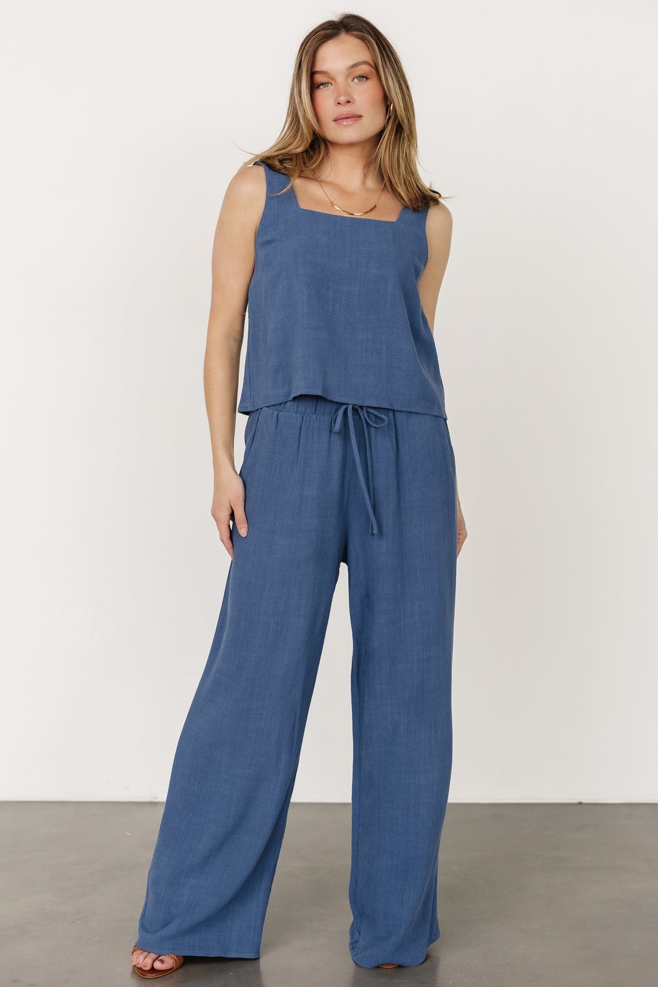 Tank + Pants Set | Deep Blue - Image 2