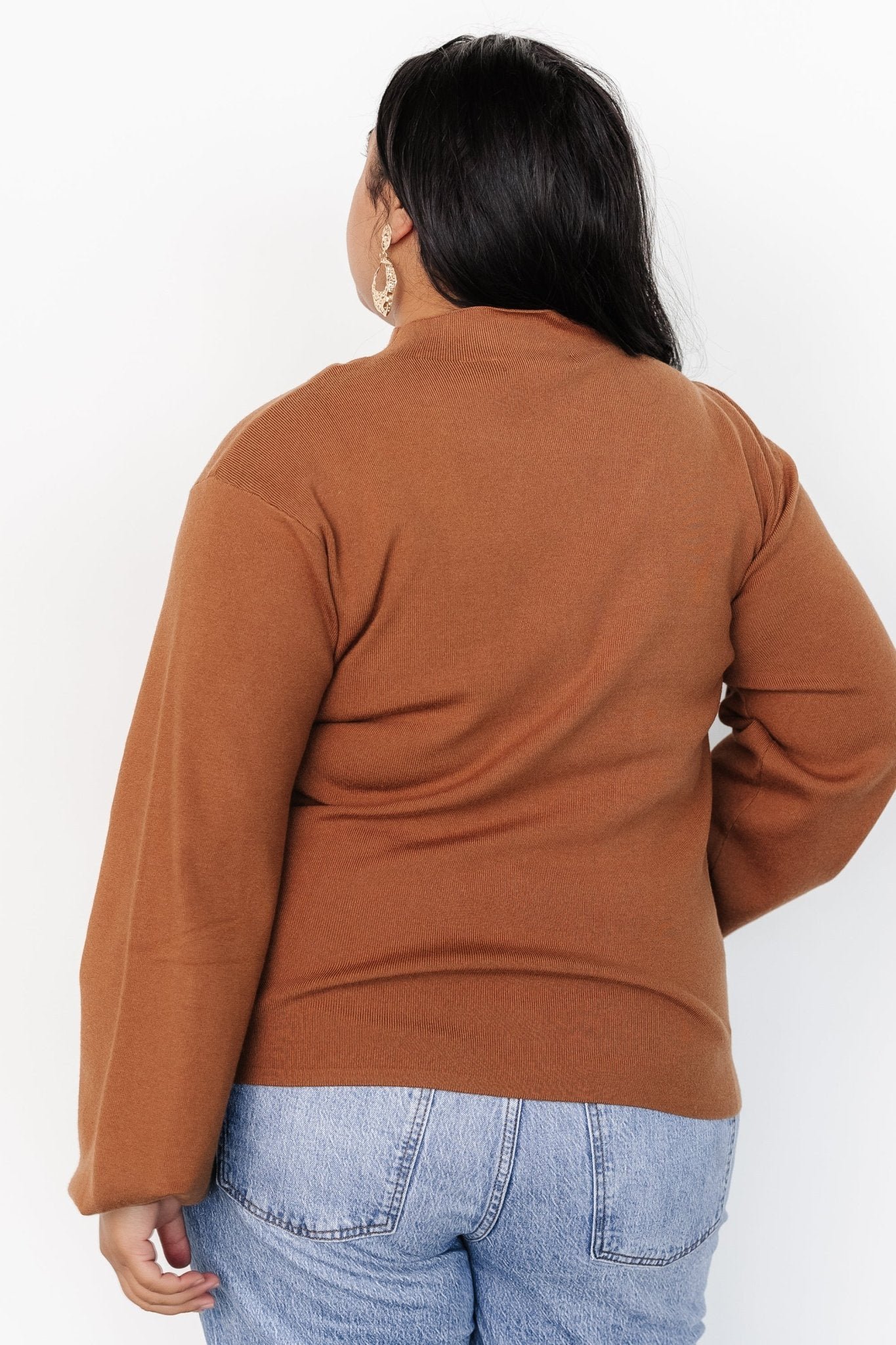 Sweater Top | Brown - Image 7