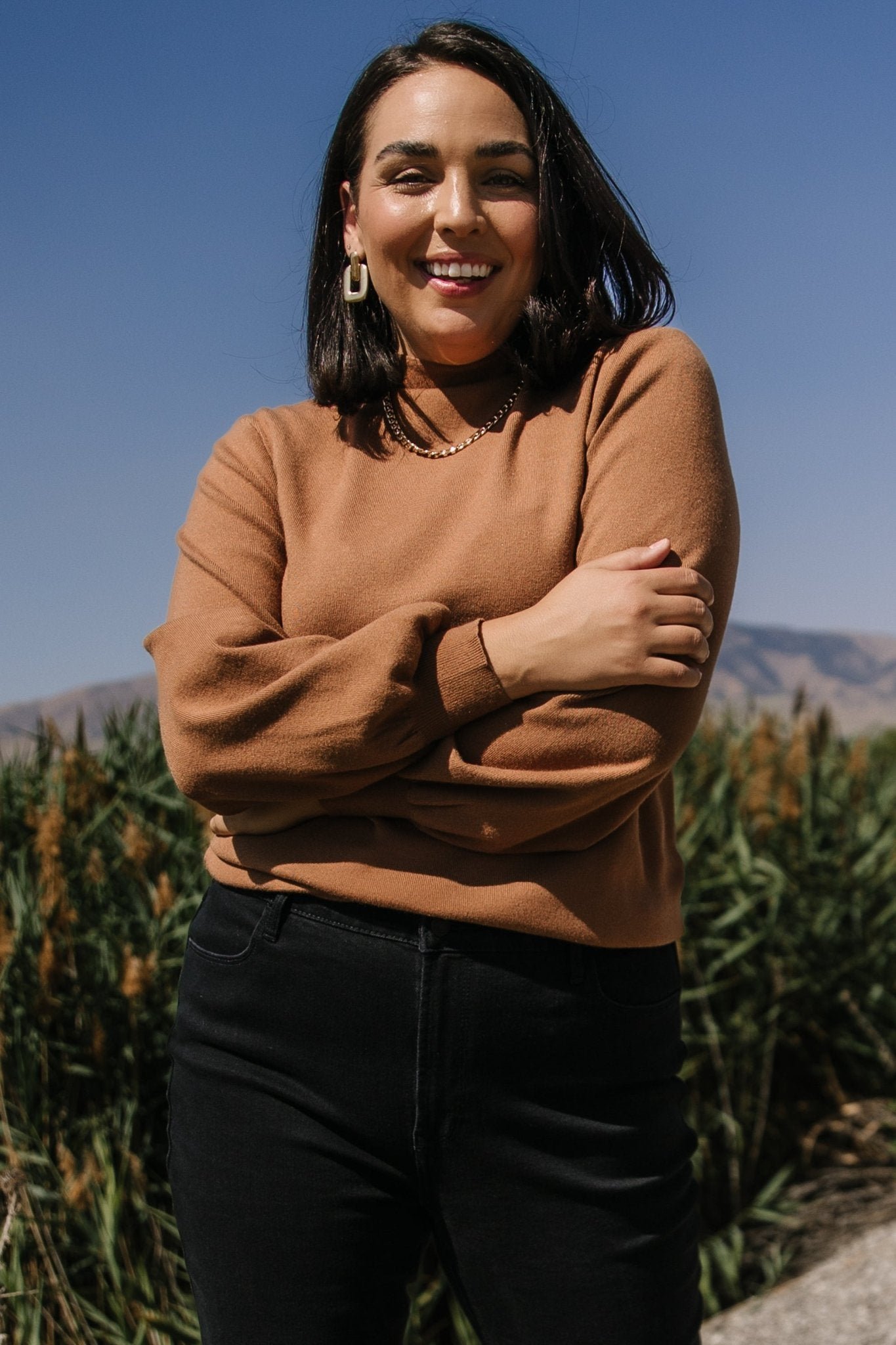 Sweater Top | Brown - Image 4